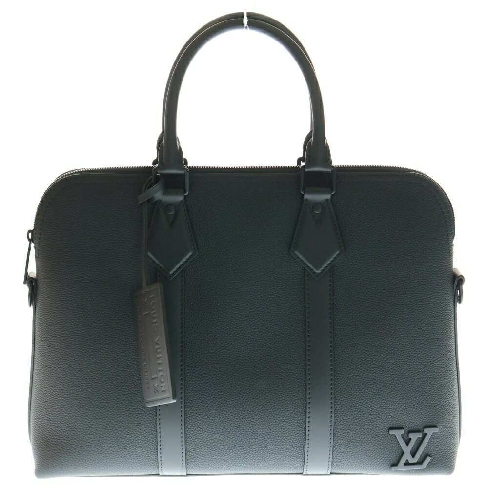 Louis Vuitton LV Aerogramme Take Off Briefcase Handbag Shoulder Bag Black